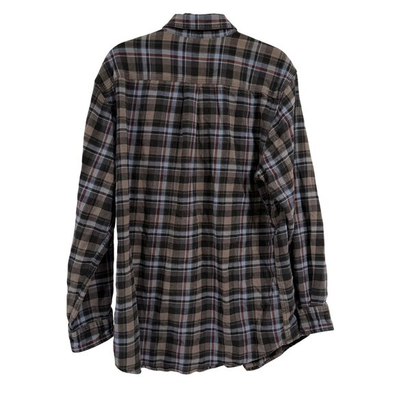 Carhartt Trumbull Long Sleeve Plaid Flannel Button Down Shirt Men's Size L - Picture 5 of 7